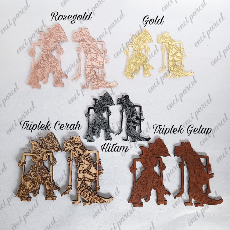 Jual wayang model A Rama Sinta akrilik gold silver hitam triplek MDF ...