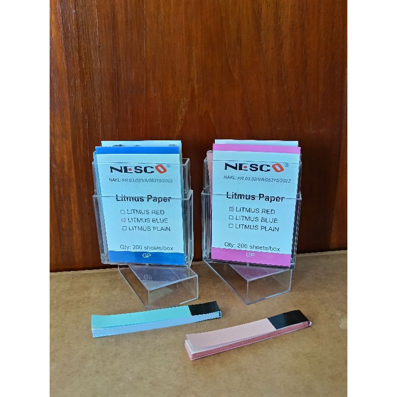 Jual KERTAS LAKMUS NESCO / LITMUS PAPER / KERTAS PH ASAM BASA | Shopee ...