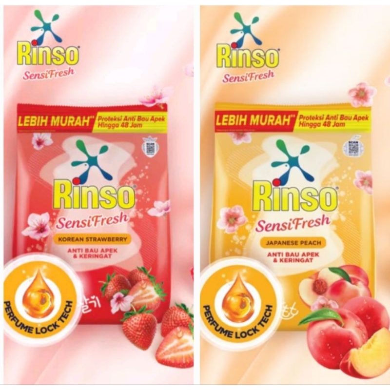 Jual Rinso sensi fresh japanes peach dan Korea strawberry 1,5 kg ...