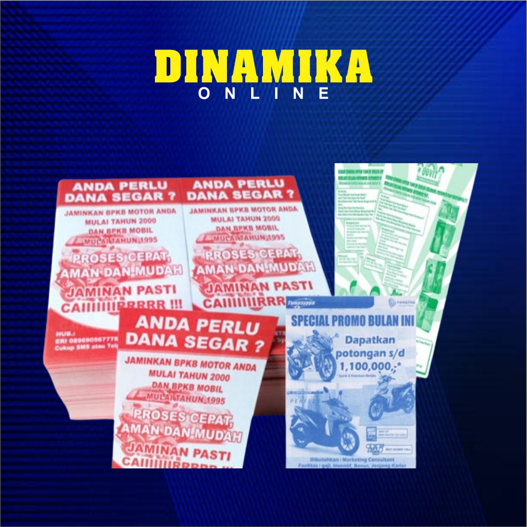 Jual cetak brosur/flyer murah HVS 1 warna A4 per rim | Shopee Indonesia