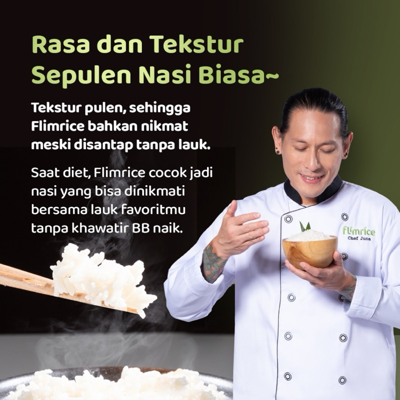 Jual Flimrice Nasi shirataki 1 box isi 7 Sachet nasi diet rendah kalori ...