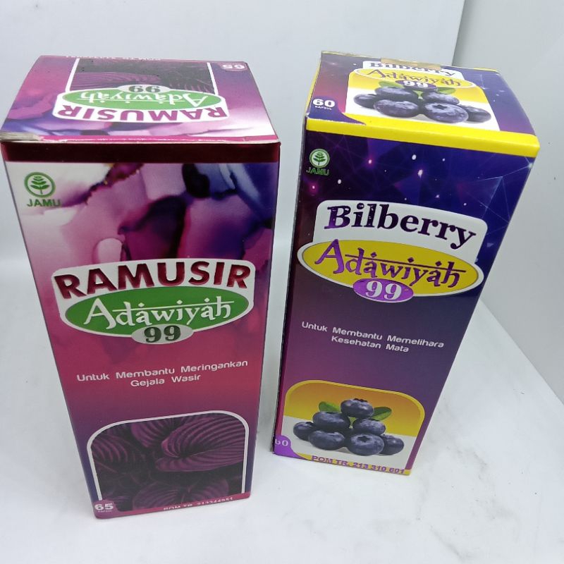 Jual Adawiyah99 Ramusir-Bilberry original 60&65 kapsul | Shopee Indonesia