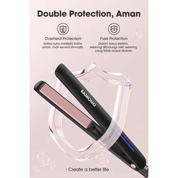 SAMONO Catokan Rambut Profesional Lurus Dan Keriting LED Indikator SW HS20 BATAM