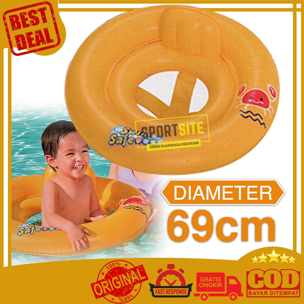 Jual Bestway My Baby Float Double Ring 69cm Float Swim Tube Ban Bulat ...