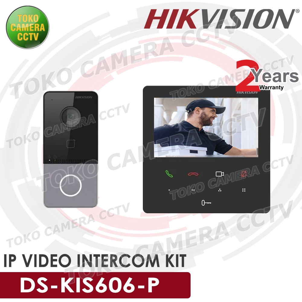 Jual HIKVISION IP VIDEO DOORBELL DOOR VIEWER KAMERA BELL PINTU INTERCOM ...