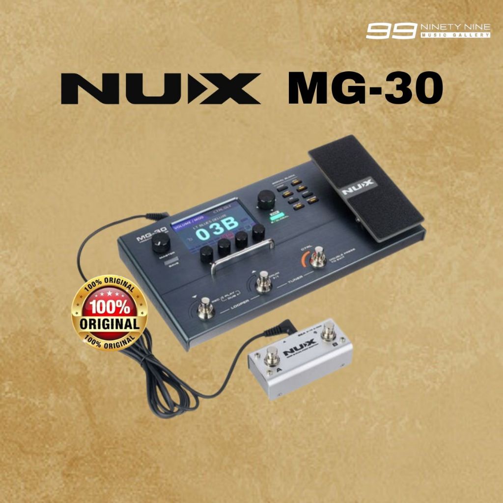 Jual Efek Gitar Guitar Nux MG-30, MG-300,MG-400 Original Modelling