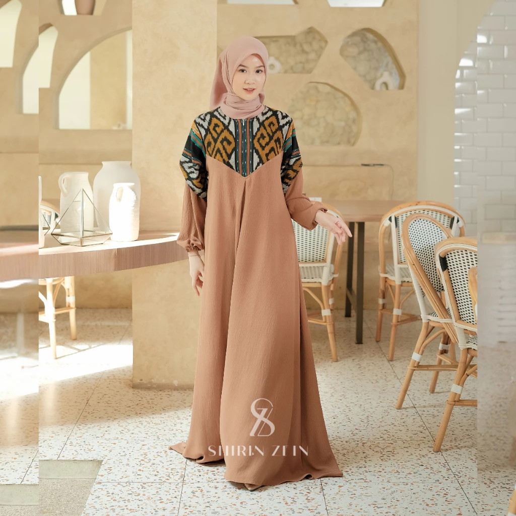 Dress Kondangan Modern ShirinZein Tampilan Depan