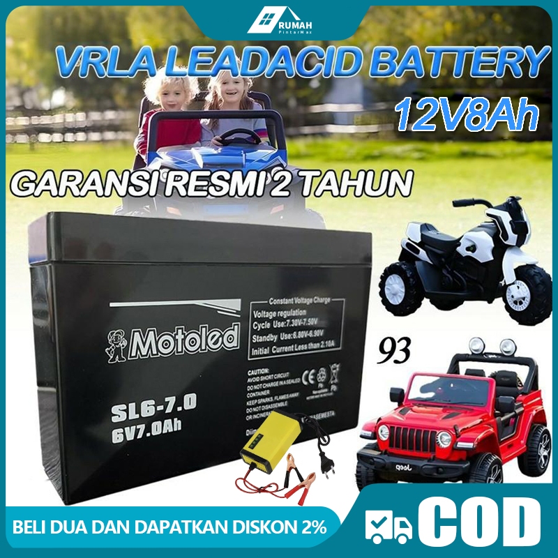 Jual Aki Kering Original 12V 8AH /Aki Solar Panel 12V 8 AH Baterai Aki