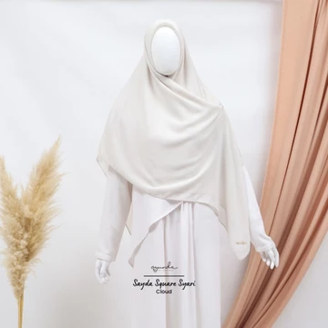 Ayunda By Junda Sayda Square Syari Voal Segi Empat Crochet 145x145 Cm