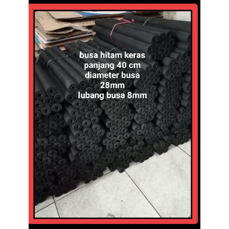 Jual busa eva hitam lubang 8mm (keras ) | Shopee Indonesia