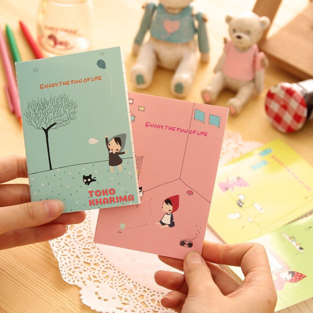 Jual MINI BOOK NOTES Motif Kartun Note Book Mini Cartoon Mini Book ...