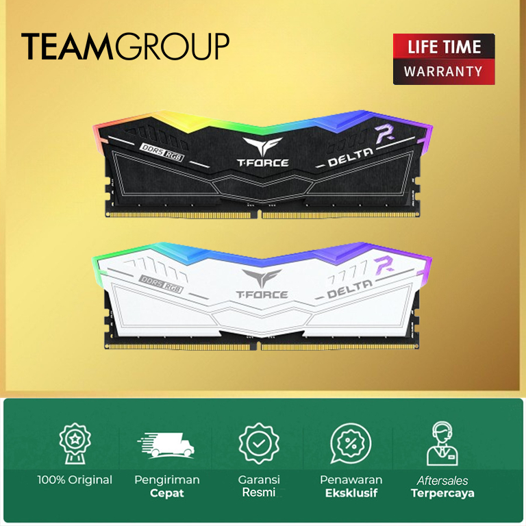 TEAMGROUP T-Force Delta RGB DDR5 32GB Kit (2x16GB) 6000MHz (PC5-48000) CL40 Desktop Memory Module Ram (nero) Per Z690 - FF3D532G6000HC38ADC01 - Foto 5