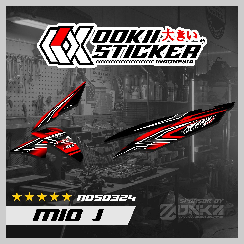 Jual Stiker Mio J Decal Striping Mio J Premium Racing N050324 OOKII ...