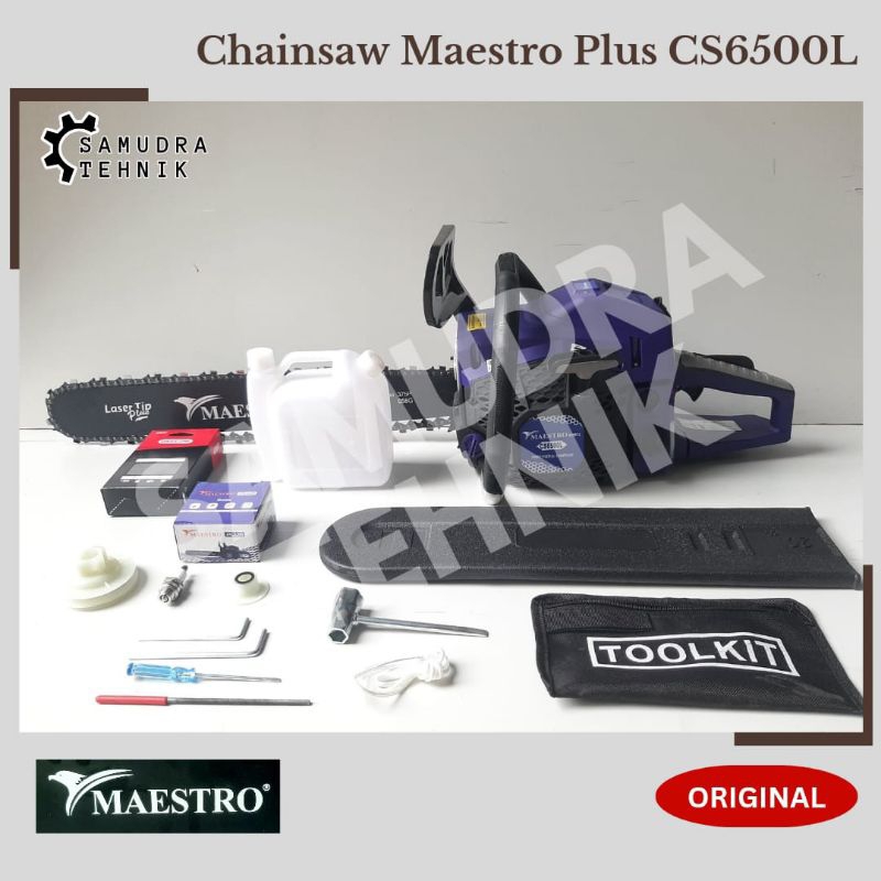 Jual Chainsaw Maestro Chain Saw CS6500L Bar Laser 22 Inch | Shopee ...