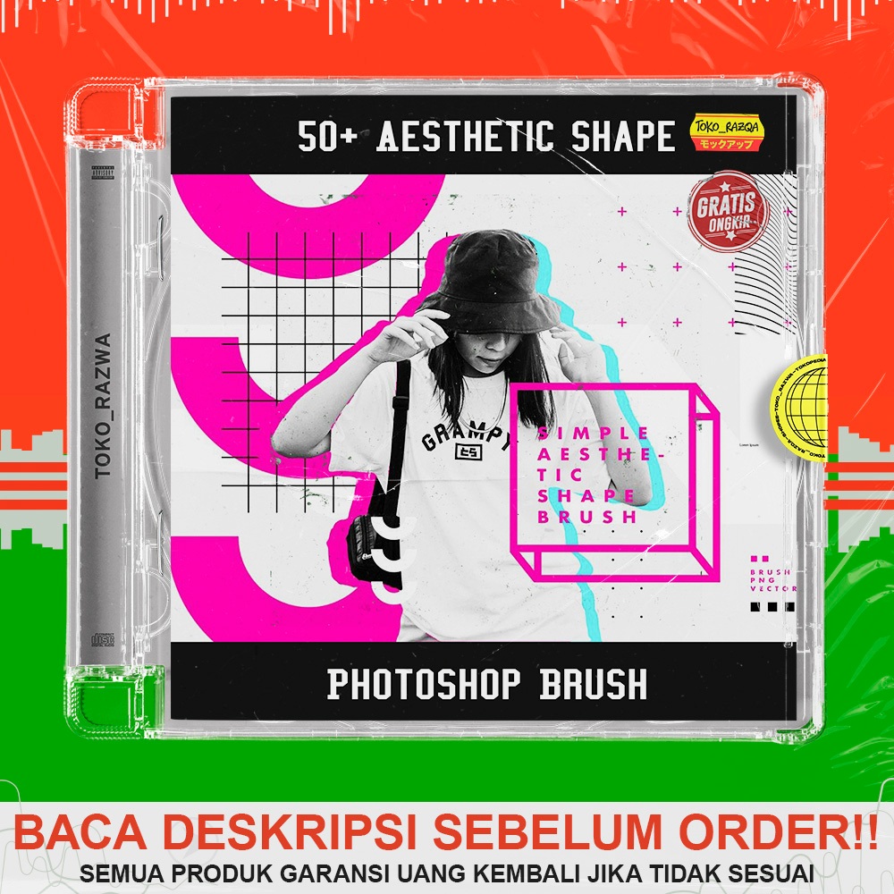 Jual Photoshop Brush - 50+ Aesthetic Shape Brushes - 180824 | Shopee ...
