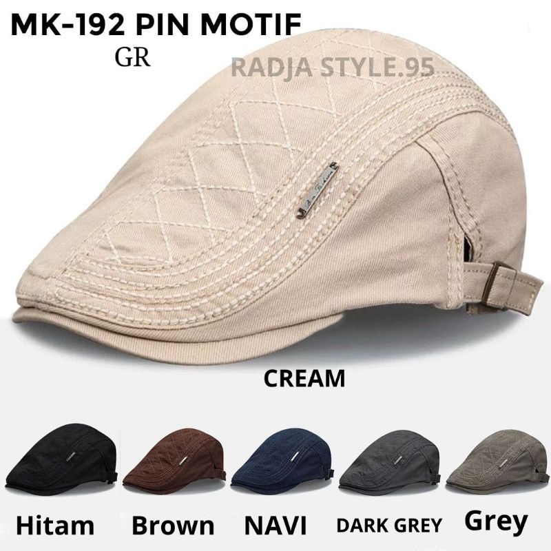 Jual ORIGINAL-topi flat cap pattino hat pat klasik model casual