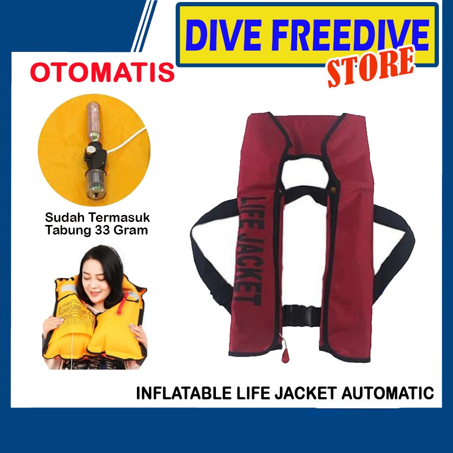 Jual Pelampung Inflatable Life Jacket Automatic Cylinder Hiprotect CCS ...