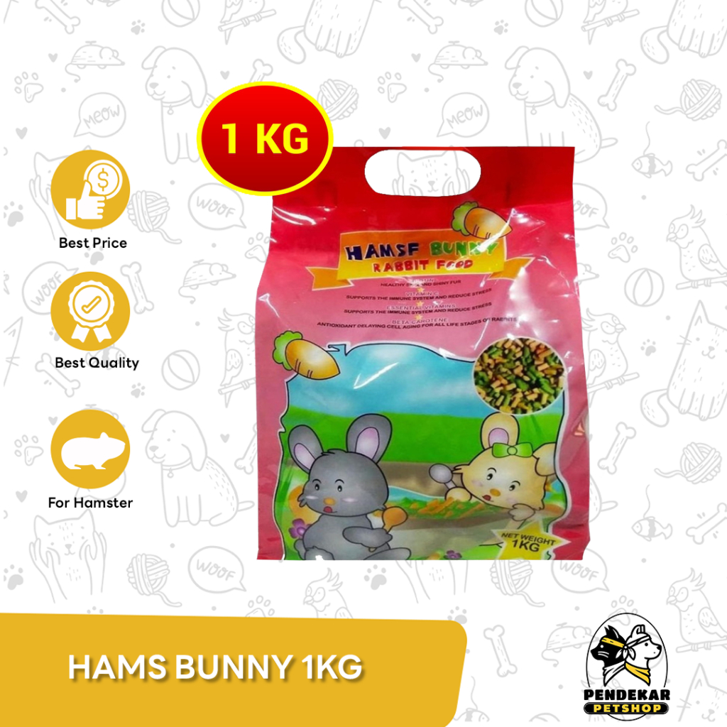 Jual Rabbit Food / Makanan Kelinci HAMS BUNNY 1 Kg | Shopee Indonesia