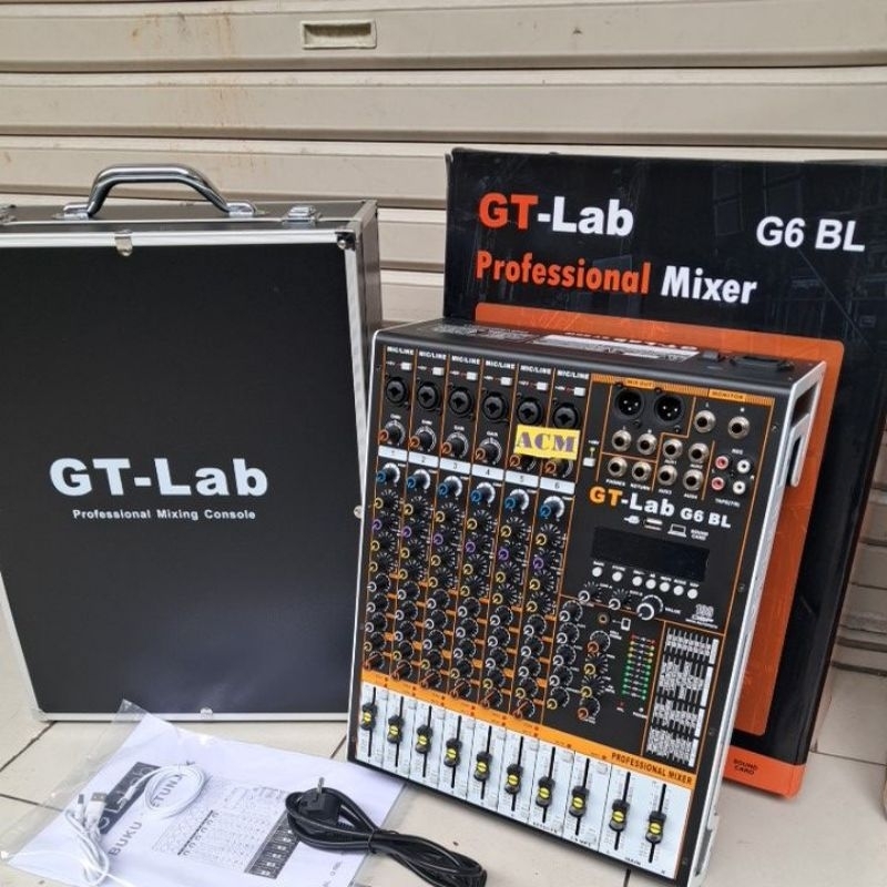 Jual MIXER AUDIO GT-LAB G6 MP3 USB MIXER 6 CHANNEL ORIGINAL G 6 PLUS ...