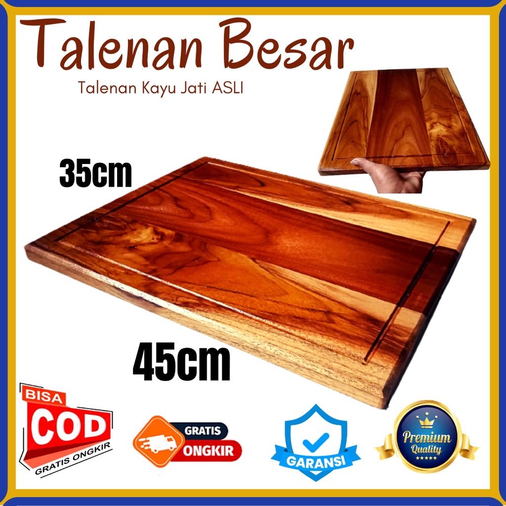 Jual Talenan Kayu PREMIUM | Takakan Kayu Rustic | Tatakan Kayu Edge ...