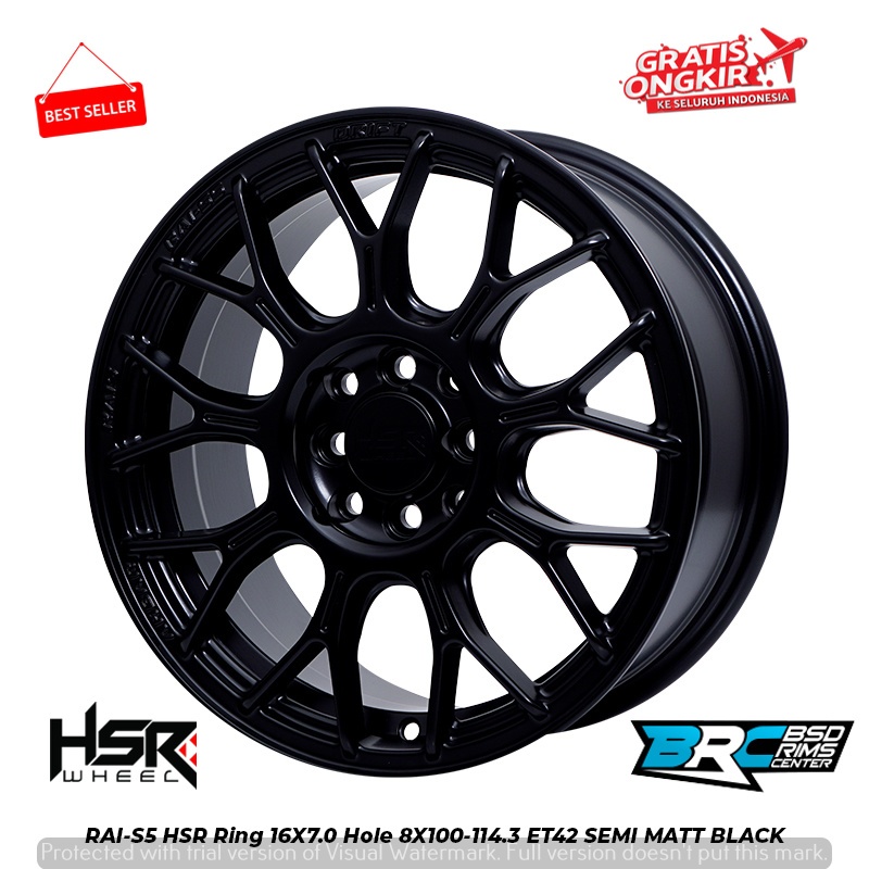 Jual VELG HSR RAI S5 R16 Karimun, Karimun Estilo, Splash, Swift, WagonR ...