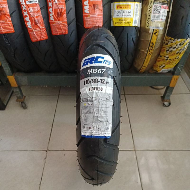Jual BAN BELAKANG SCOOPY IRC MB67 110/90 RING 12 Tubeless | Shopee ...