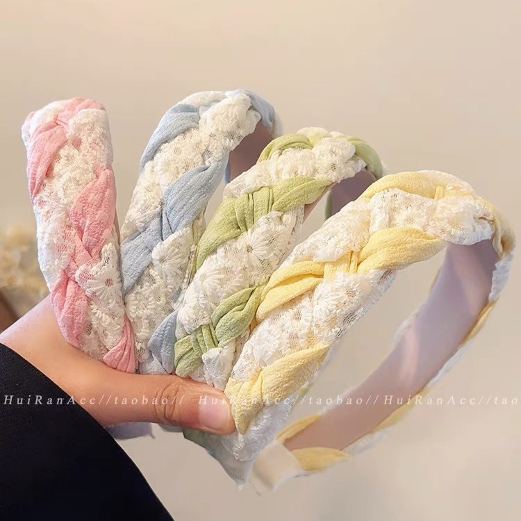 Jual Bando / aksesoris rambut perempuan / bando motif kepang | Shopee ...