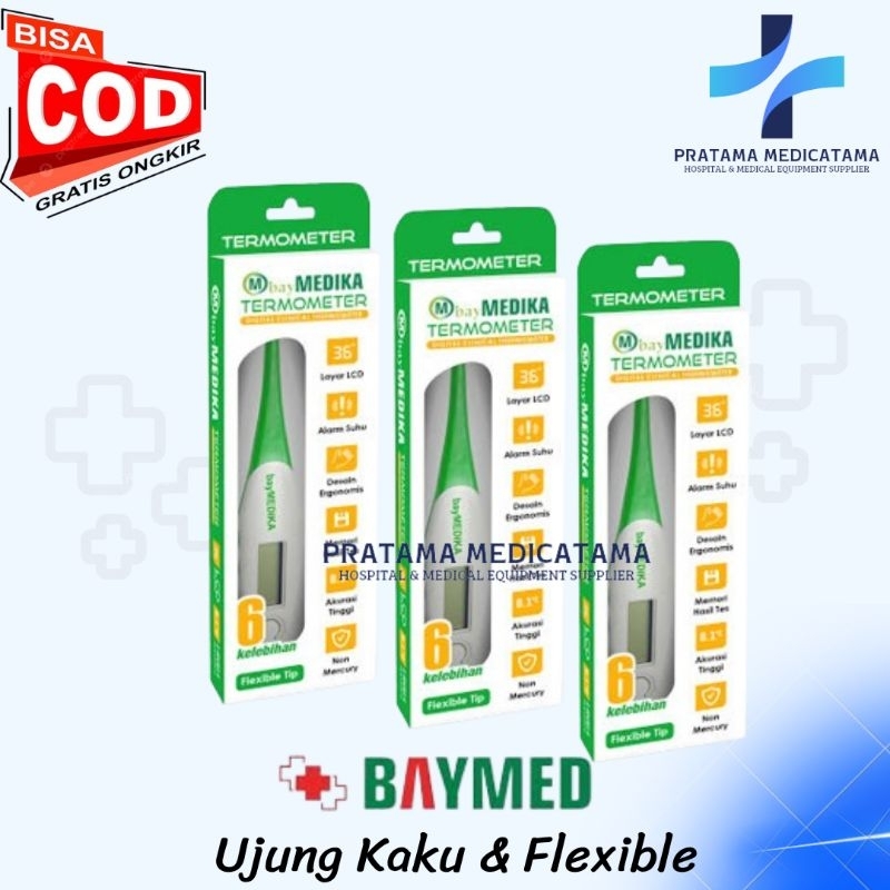 Jual Thermometer Digital Baymed Flexible Termometer Elastis Alat ...