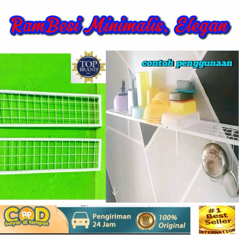 Jual Ram dinding display kawat/jaring Ram bingkai Besi Tebal/ Ram ...