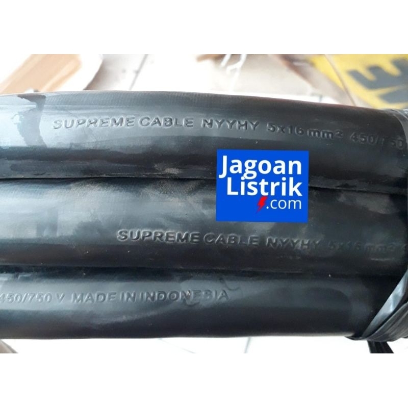 Jual Kabel NYYHY 5x16 mm Supreme Ecer per meter Hitam Kabel Listrik ...