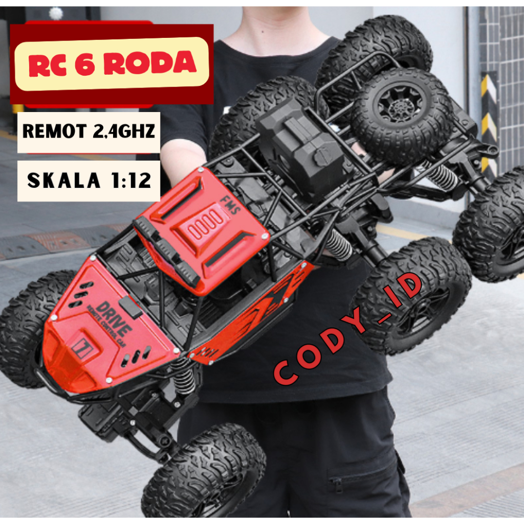 Jual Mobil RC 6 Roda Offroad skala 1:12 / Mobil Jeep Off road Jumbo ...