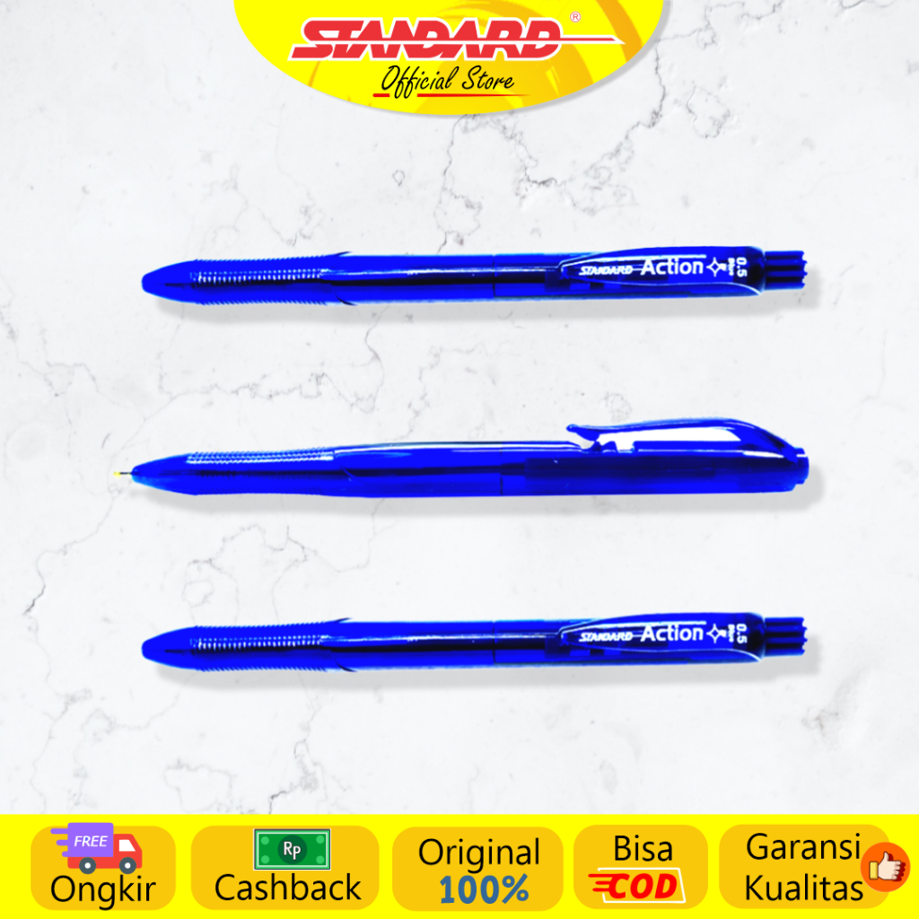 Standard - Pulpen Action 0.5  ( Alat Tulis / Pen / Ballpoint / Pena ) (3)