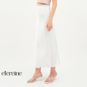 ETEREINE Rok Satin Reine 90CM Satin Long Skirt Rok Satin Panjang S Sampai 3XL
