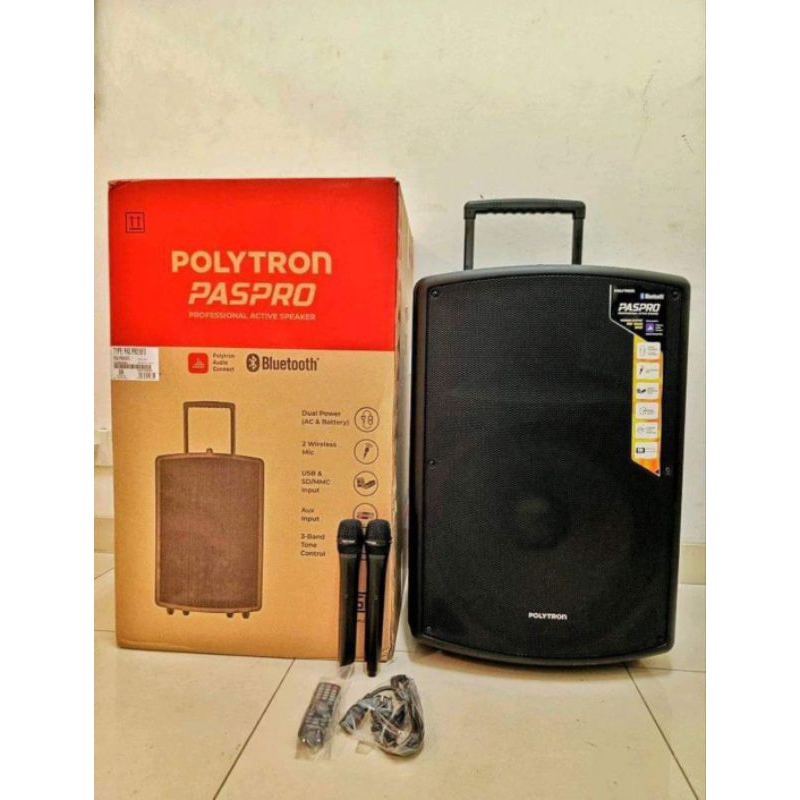 POLYTRON BLUETOOTH ACTIVE SPEAKER PAS PRO 15F3 FREE MIX WIRELES