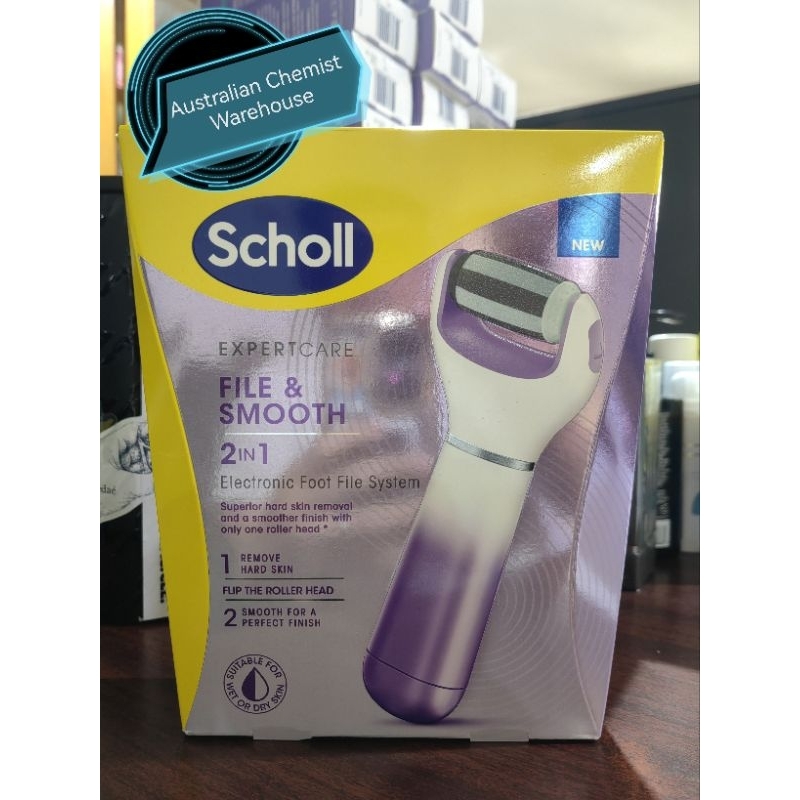 Jual Scholl ExpertCare FILE & SMOOTH 2 in 1 Electronic Foot File System ...