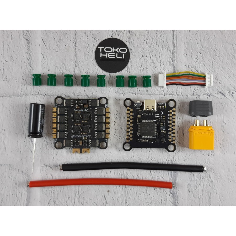 Jual NeutronRC AT32F435 AM32 60A 4IN1 AT32 F435 Flight Controller Inav ...