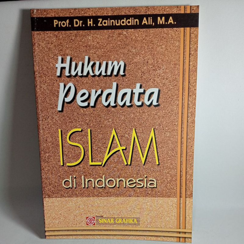 Jual Buku Hukum Perdata Islam Di Indonesia -Prof. Dr. H. Zainuddin Ali ...