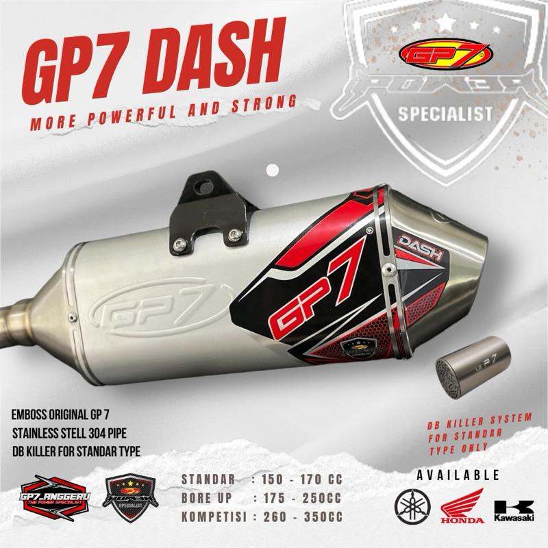 Jual Knalpot GP7 Dash Full Racing KLX / DTX 150 / CRF 150 / WR155R ...