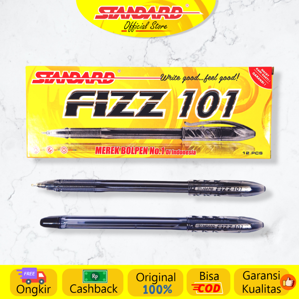 Jual [COD-XTRA Ongkir] Standard - Pulpen Fizz 101 0.5 ( Alat Tulis ...