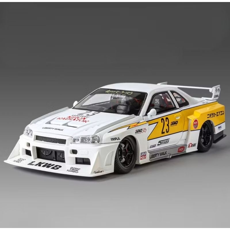 Jual NISSAN - GTR R34 LBWK 1/24 Scale | Shopee Indonesia