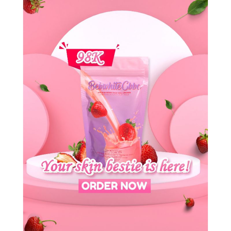 Jual Collagen BBC Rasa Strawberry Kemasan Baru - Bebwhite C BBC ...