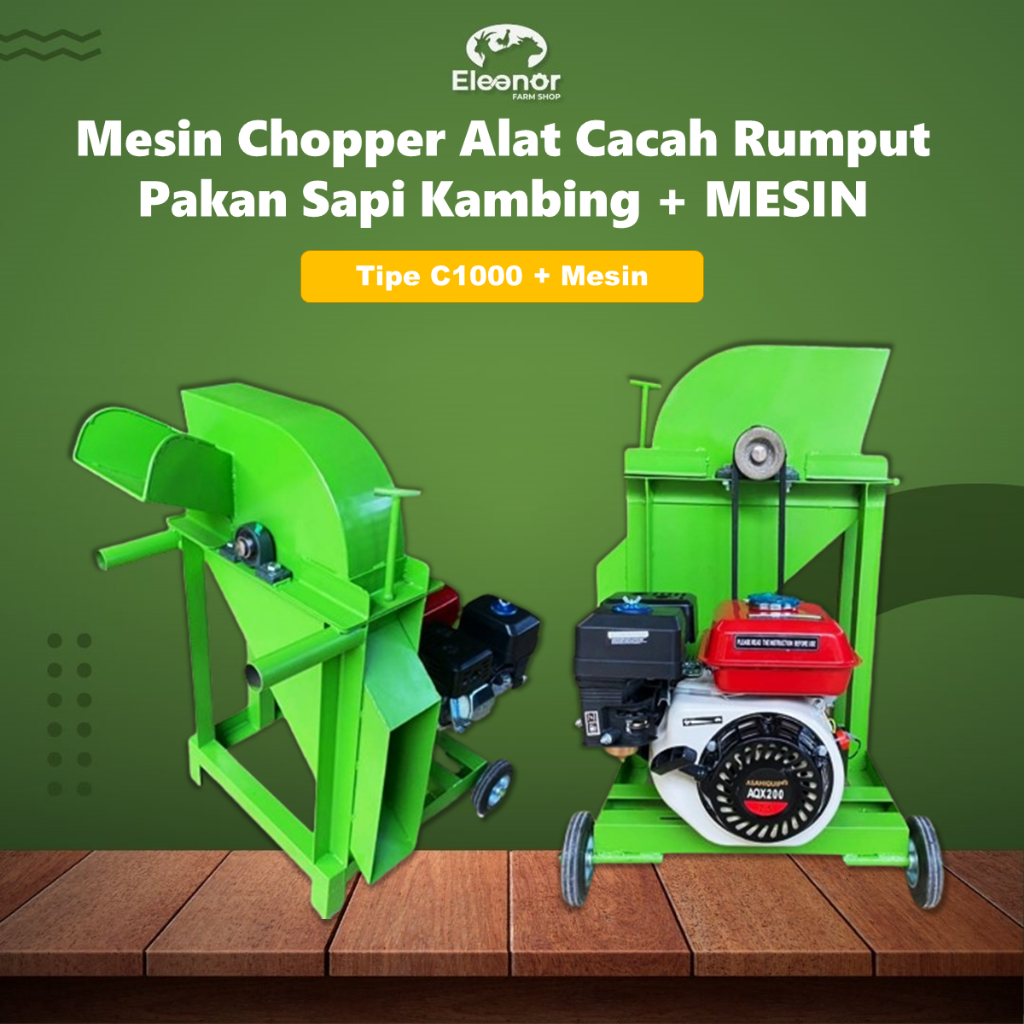 Jual Mesin Chopper Tipe C1000 Alat Cacah Rumput Pakan Sapi Kambing ...