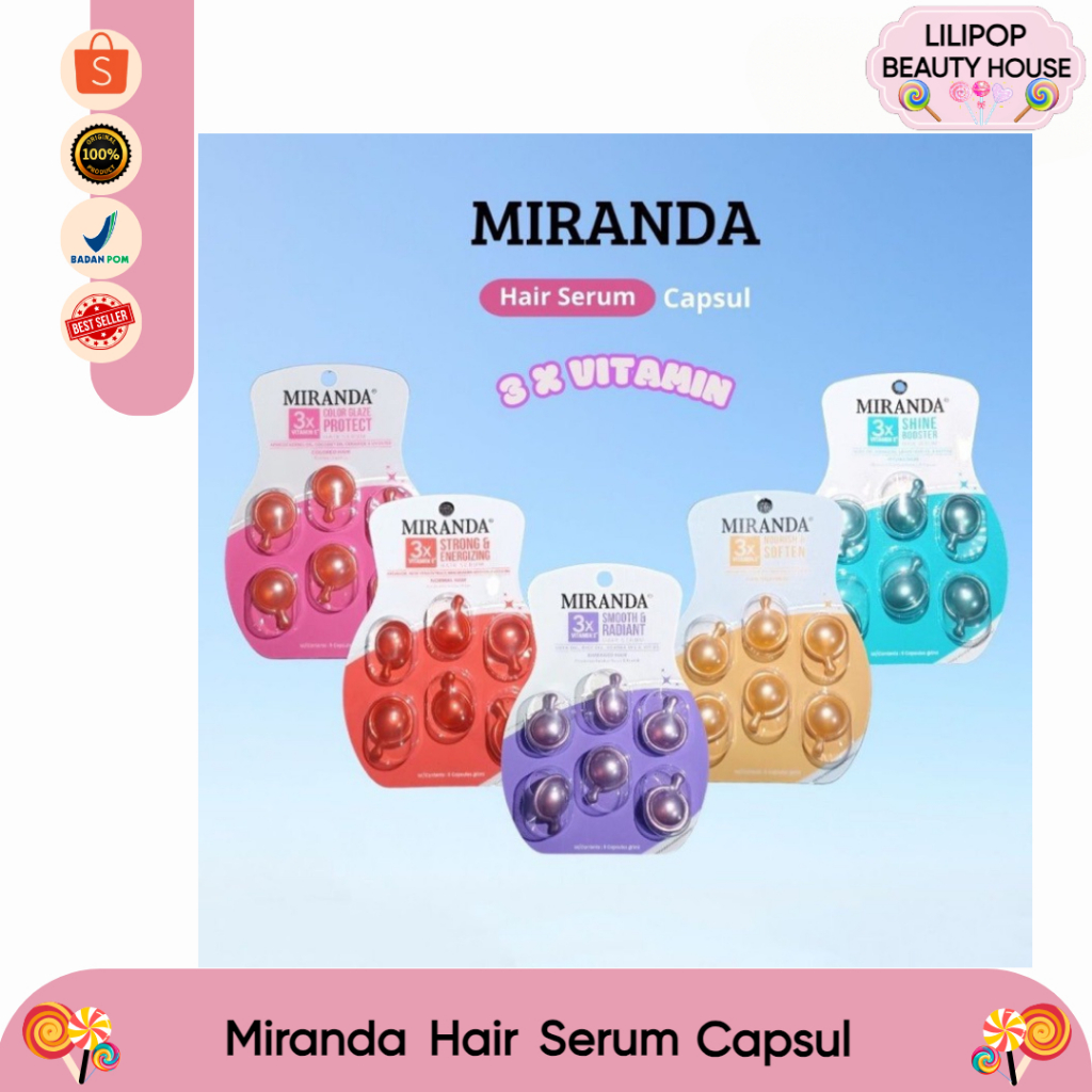 Jual Miranda Hair Serum Capsul - (Vitamin Rambut Papan) | Shopee Indonesia