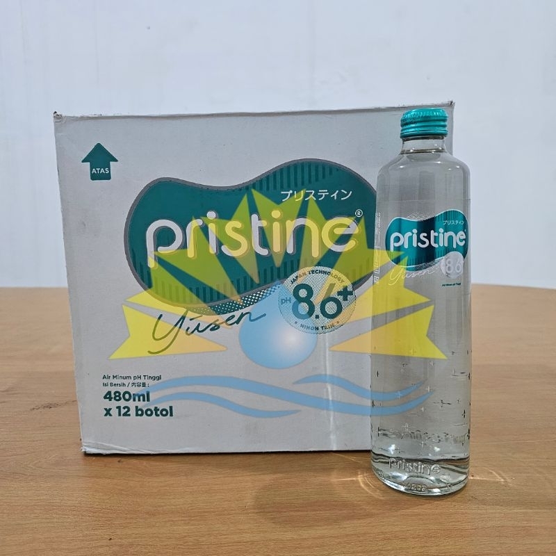 Jual Pristine Yusen Air Mineral Botol Kaca pH tinggi 8.6+ 480ml (isi 12 ...