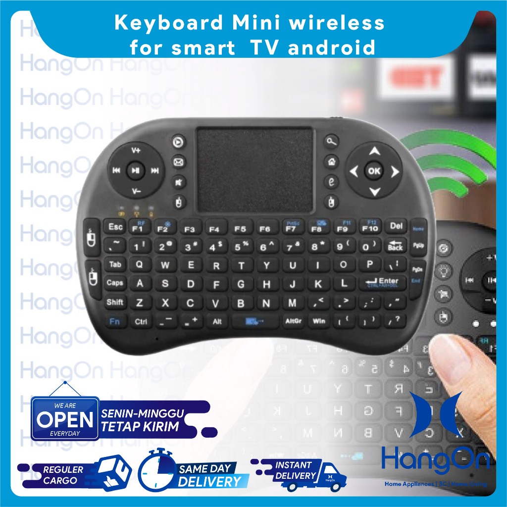 Jual Keyboard Mini wireless for smart tv/android /tv/pc/laptop | Shopee ...