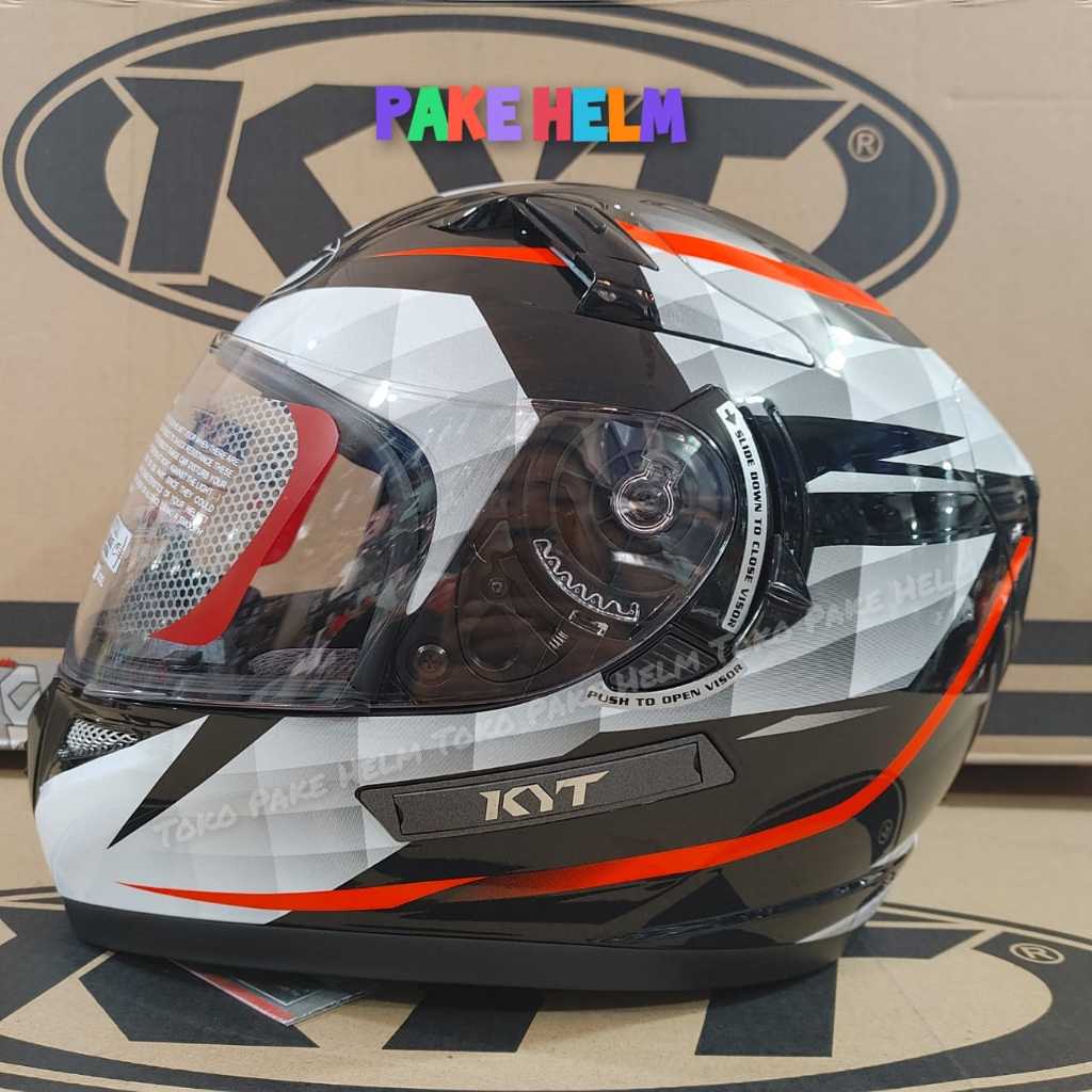 Jual HELM KYT K2 RIDER DIAMOND WHITE PUTIH HELM KYT FULL FACE KYT ...