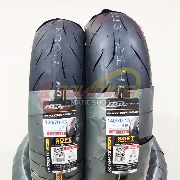 Jual Ban Motor FDR Blaze MP Road 120/70 - 13 & 140/70 - 13 Ultimate Gen ...