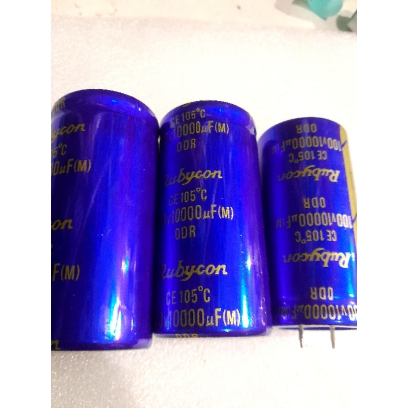 Jual ELCO BIRU RUBYCON BLUE ODR 100V 10000uf.ELCO RAYDEN BLUE 1PCS ...