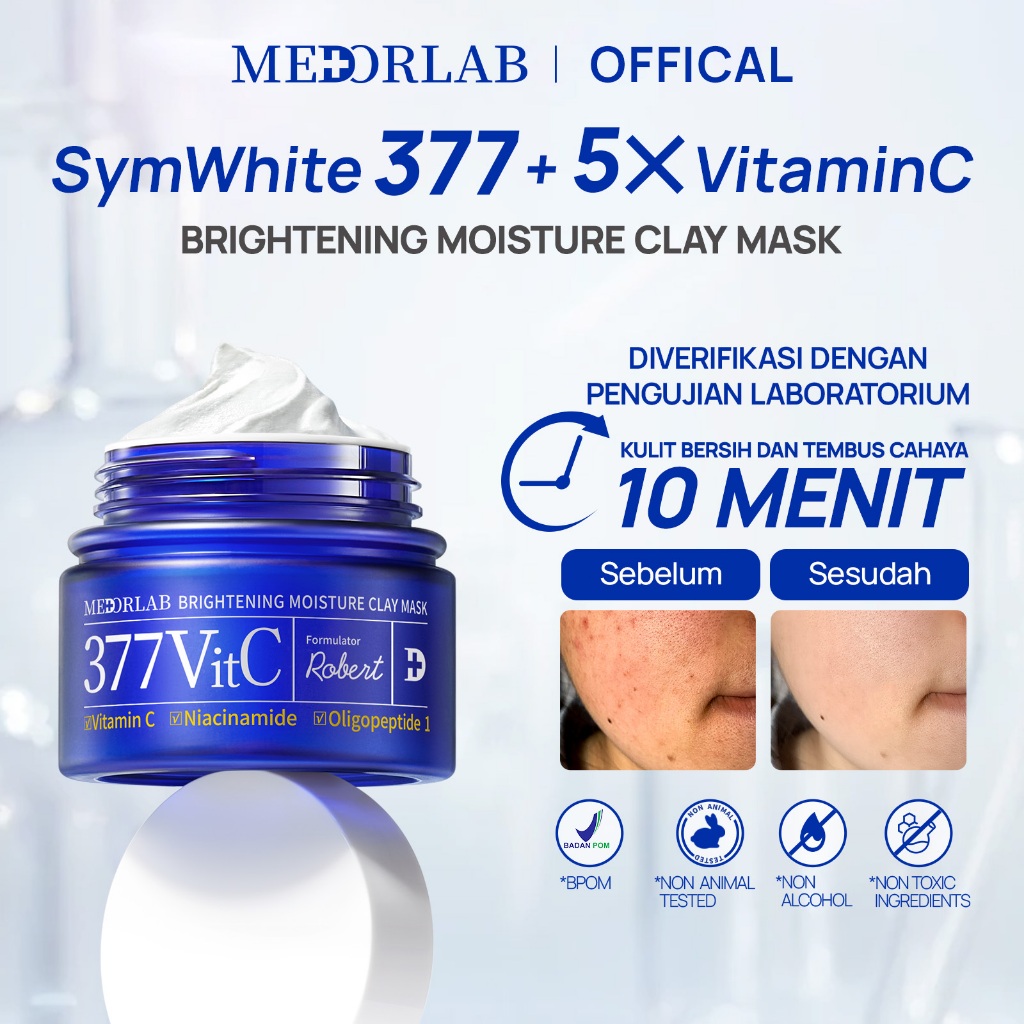 Jual MEDORLAB 2pcs Set SymWhite377&5X Vitamin C Whitening Spot Mask+3× ...