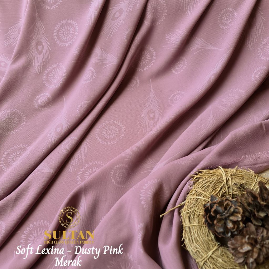 Jual Kain Abaya Sultan Soft Lexina Emboss MERAK | Shopee Indonesia